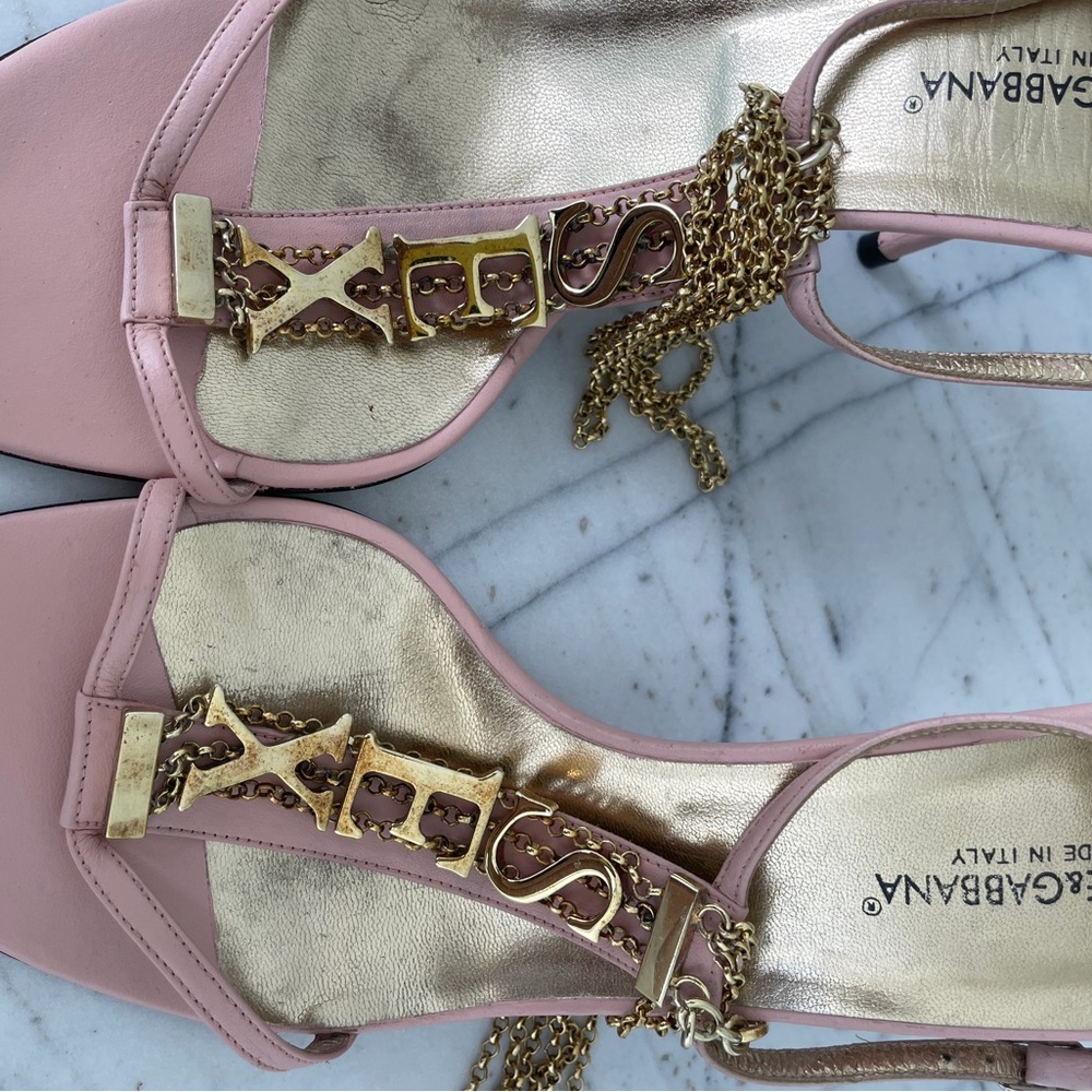 Dolce & Gabbana spring/summer 2003 “SEX” heels in pink - Picture 6 of 6